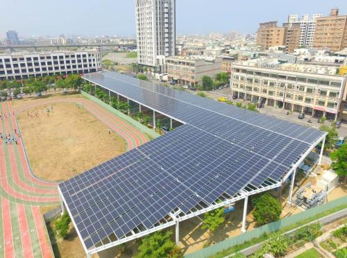 臺灣中小學(xué)建設(shè)太陽能發(fā)電球場 一舉兩得的綠色校園新實踐